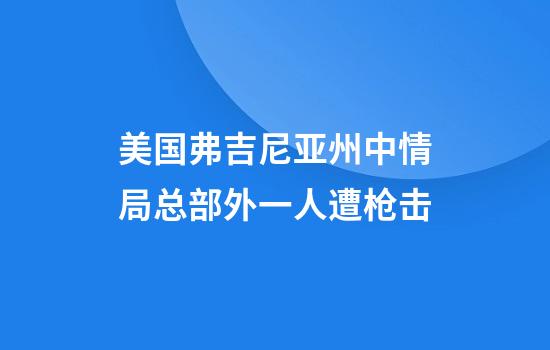 美国弗吉尼亚州中情局总部外一人遭枪击