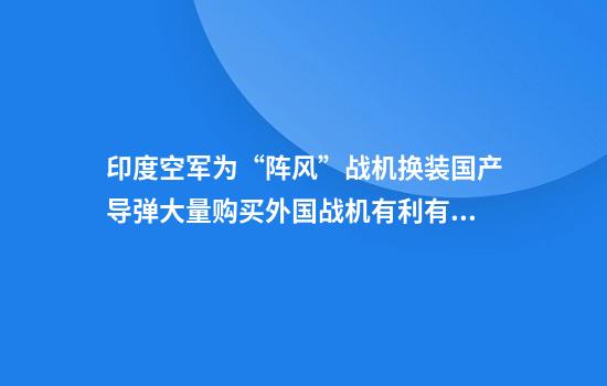 印度空军为“阵风”战机换装国产导弹大量购买外国战机有利有弊