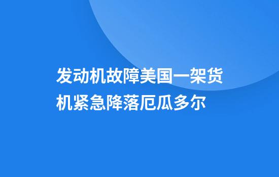 发动机故障美国一架货机紧急降落厄瓜多尔